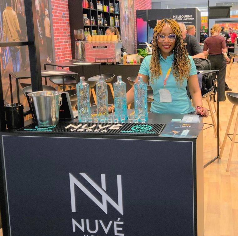Nuvé Vodka stand at ProWein in Düsseldorf